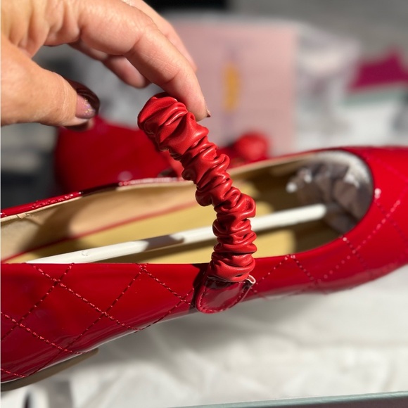 Chic Red Quilted Flats by C. paravona - Picture 13 of 16
